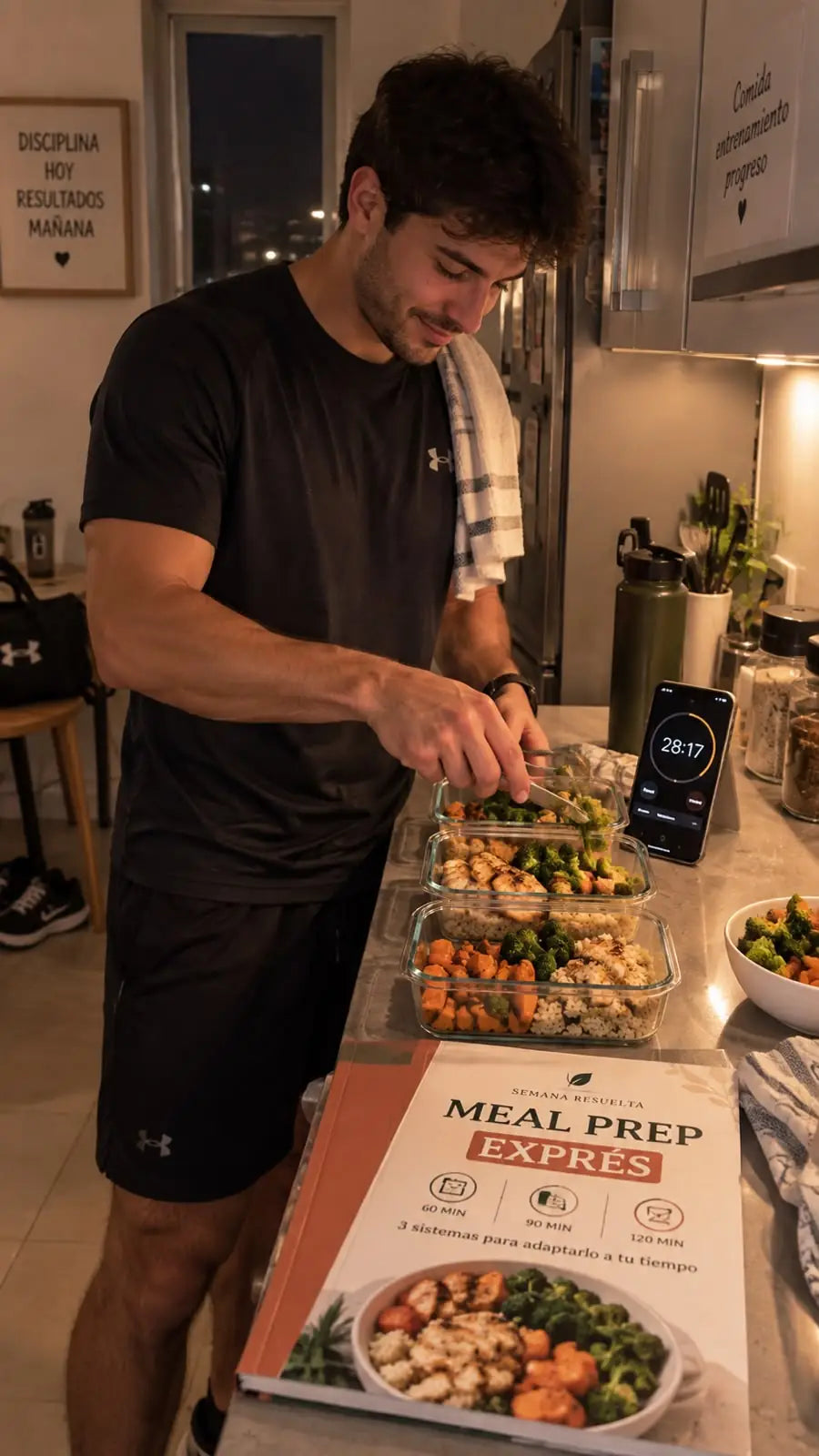 Meal Prep Exprés para organizar comidas según el tiempo disponible