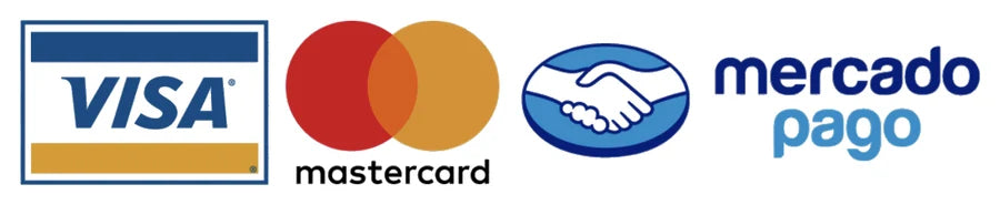 Medios de pago: Visa, Mastercard y Mercado Pago