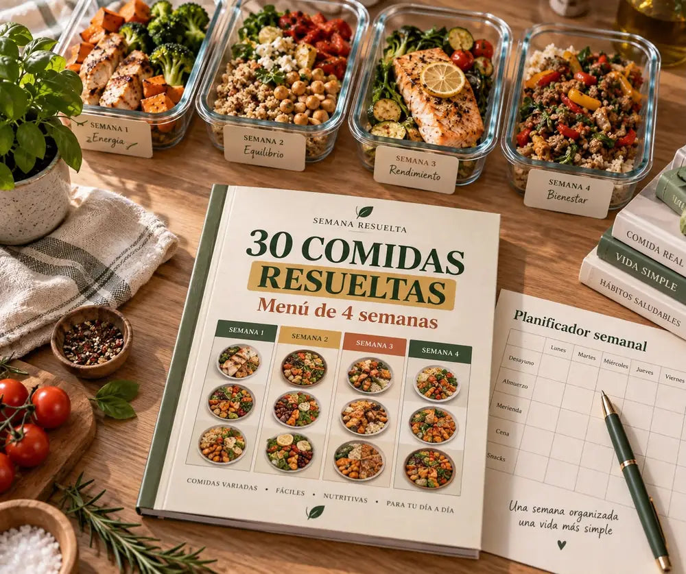 30 Comidas Resueltas — Menú de 4 semanas