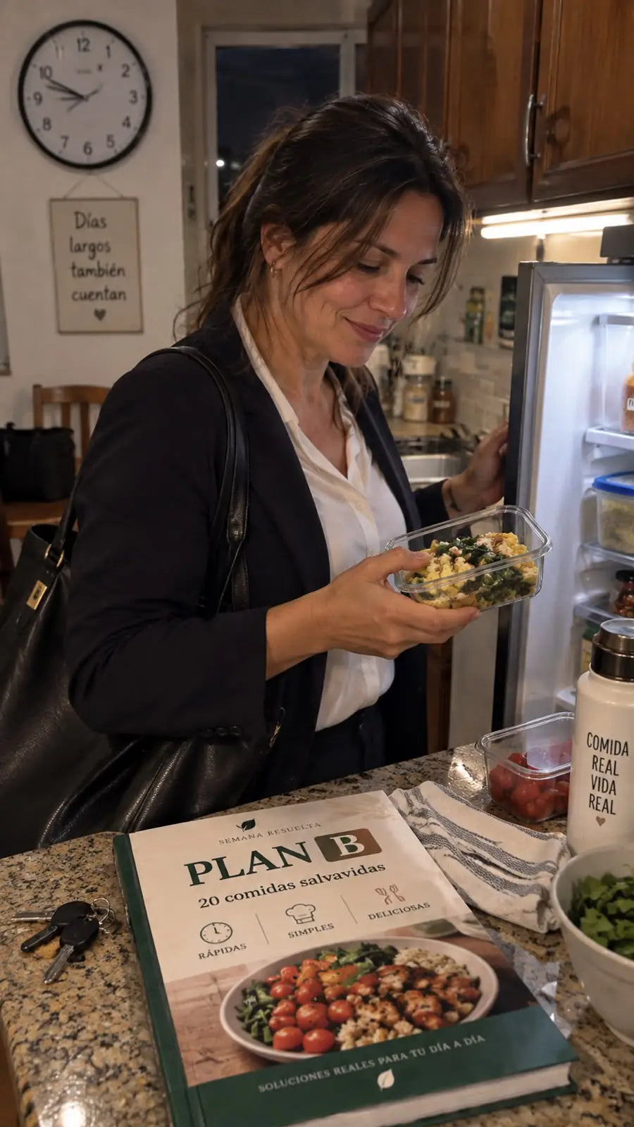 Comida lista al volver del trabajo con Plan B de Semana Resuelta
